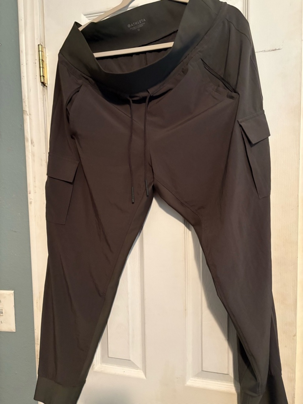 Athleta Dark Charcoal Cargo Joggers